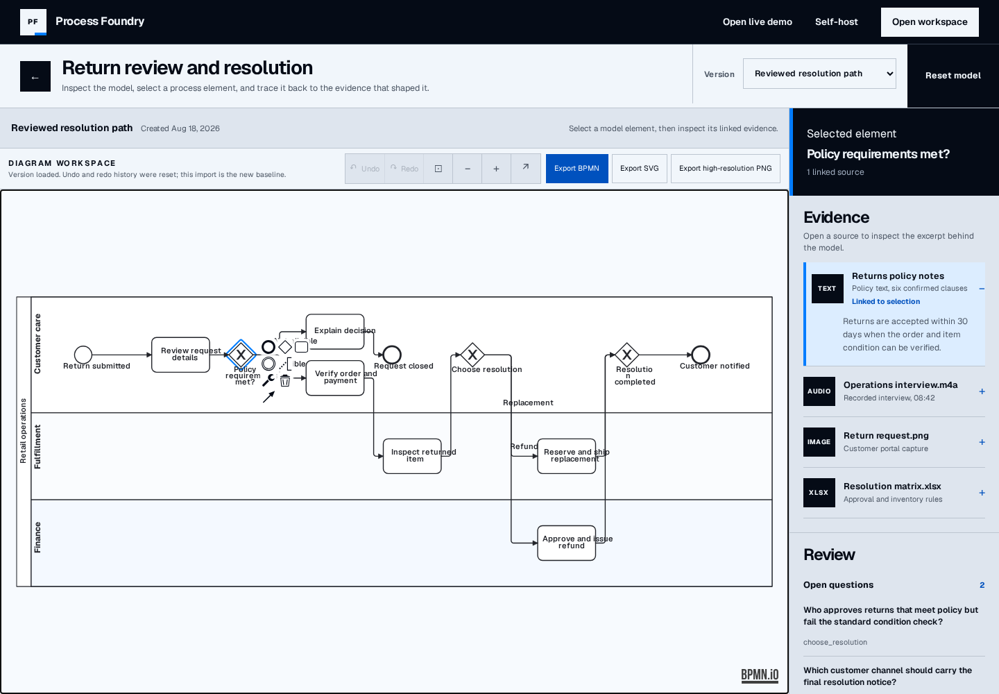 Process Foundry screenshot