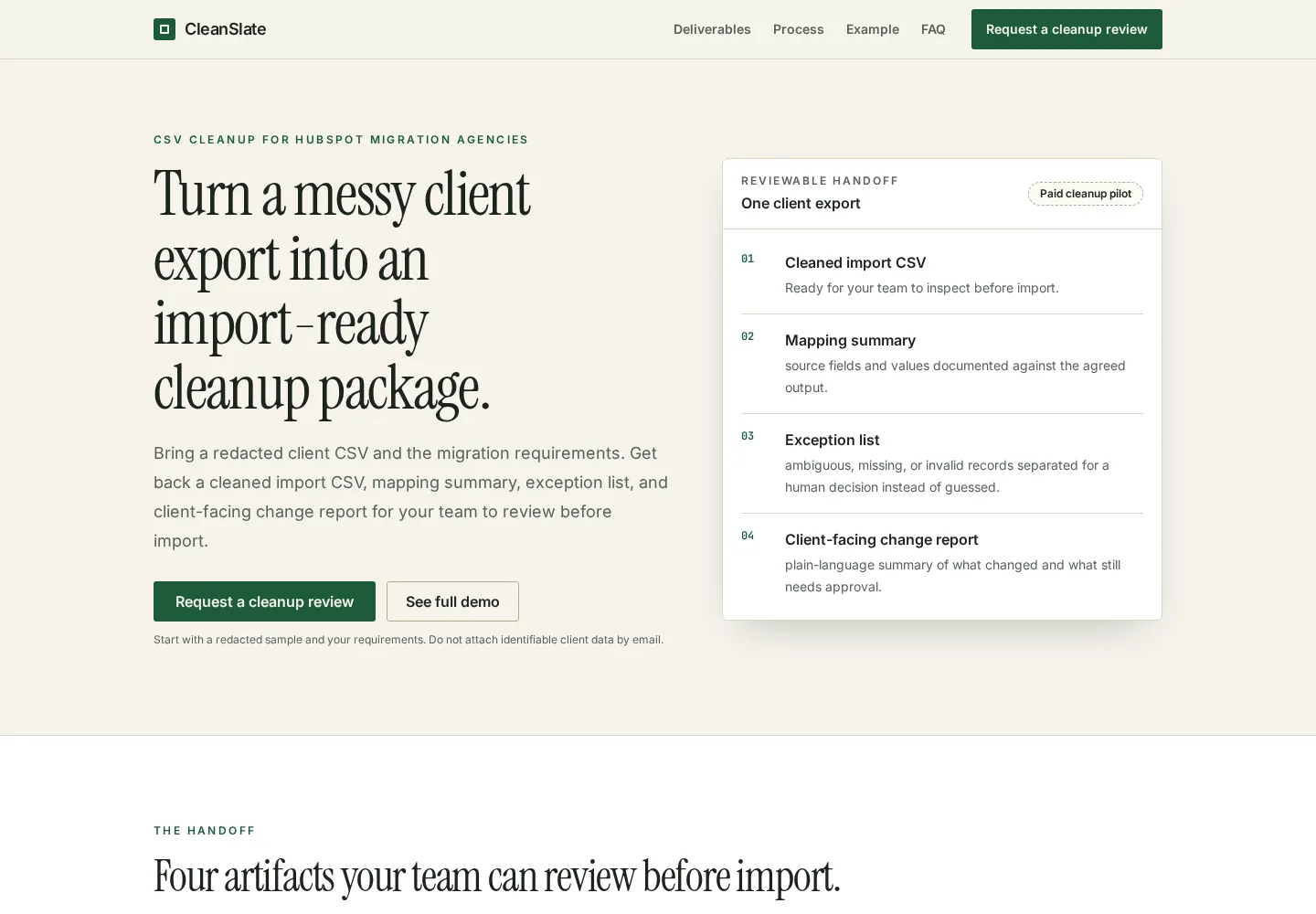 CleanSlate screenshot